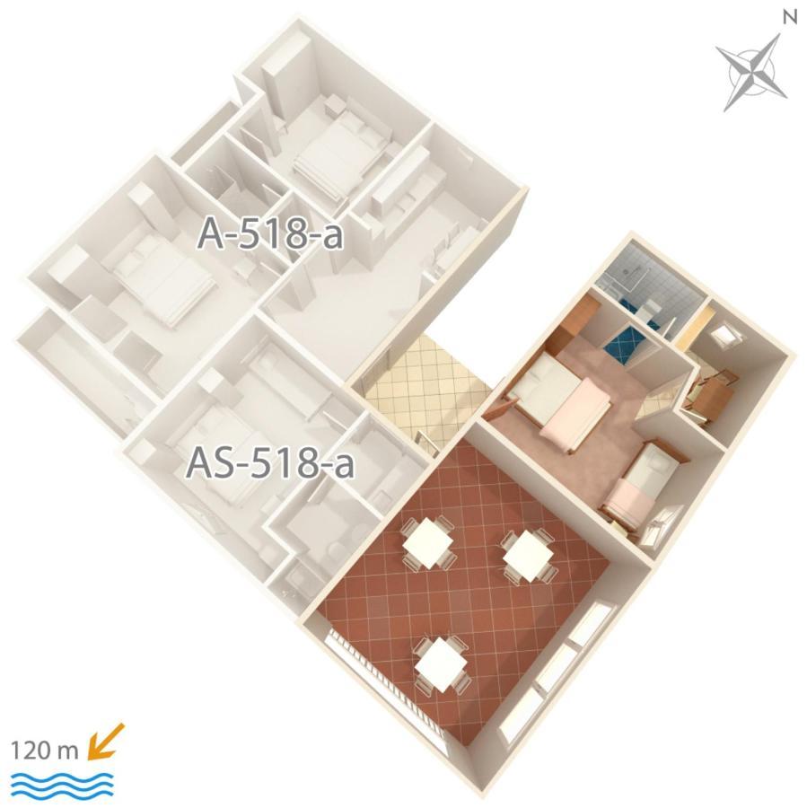 Apartment Podgora 518B 외부 사진